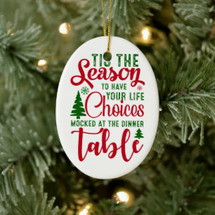 Christmas design season of choices ceramic tree decoration