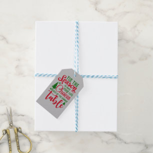 Christmas design season of choices gift tags