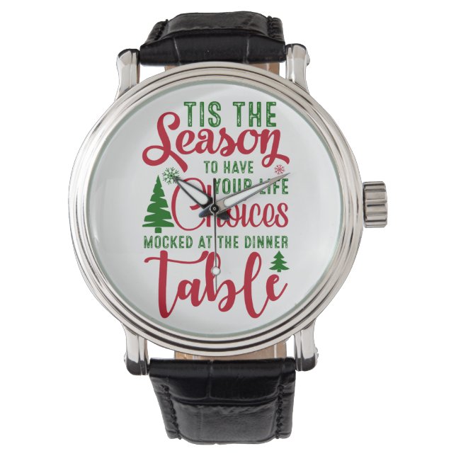 Christmas design season of choices watch (Front)