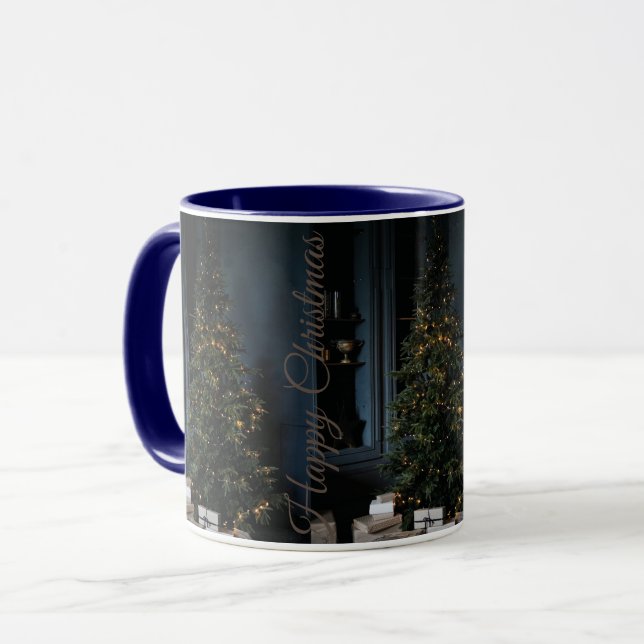 Christmas Design white Coffee Mugs (Front Left)