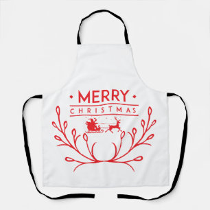 Christmas design with reindeer apron