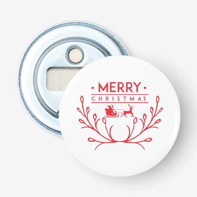 Christmas design with reindeer bottle opener (Front)