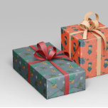 Christmas design with tree, snowflakes and placebo wrapping paper<br><div class="desc">Gift paper with Christmas design. Christmas design with tree,  snowflakes and placebo. Gift wrapping paper with Christmas design. Christmas design with tree,  snowflakes and holly.</div>