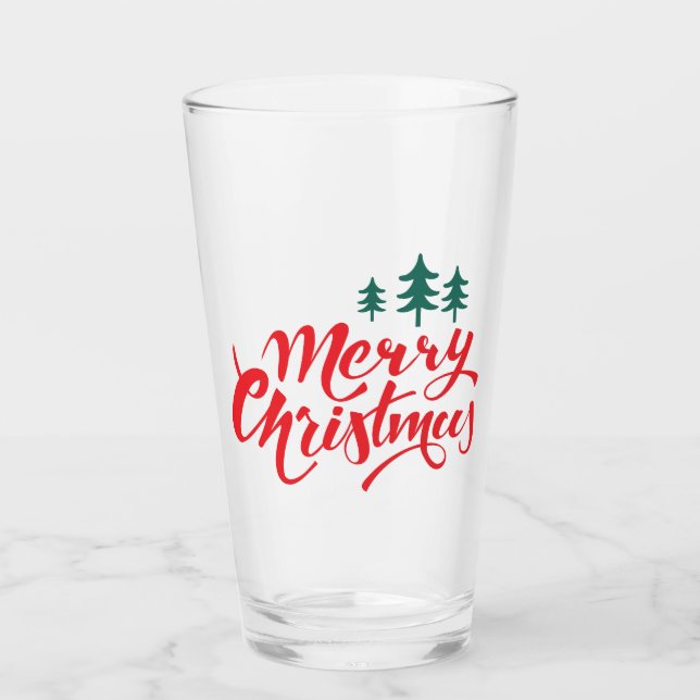 Christmas design with trees glass (Front)