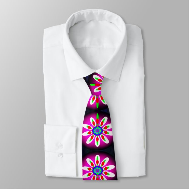Christmas digital flowers tie (Tied)