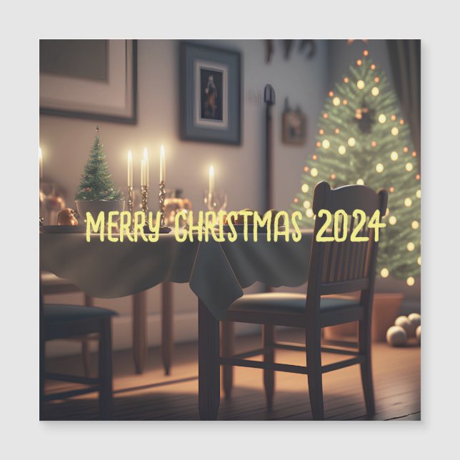christmas dining magnetic invitation (Front)
