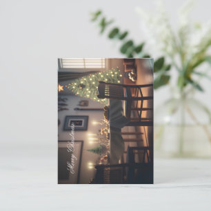 christmas dining postcard