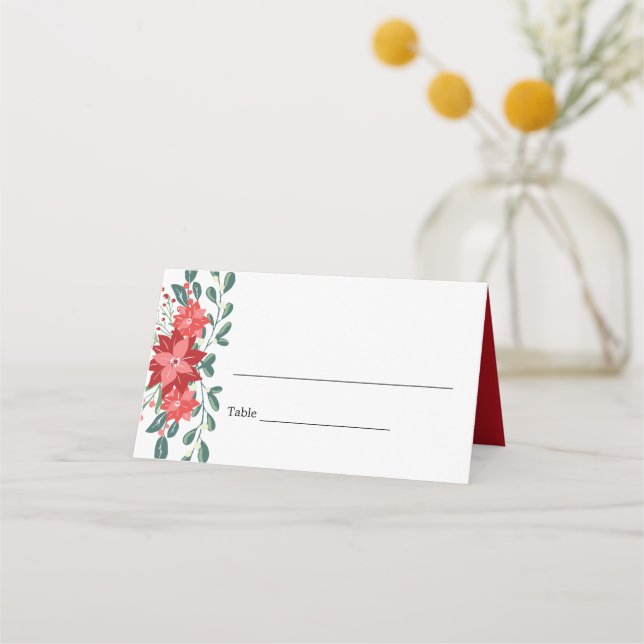 Christmas Dinner Decor Place Card (Front)