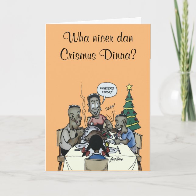 Christmas Dinner Holiday Card (Front)