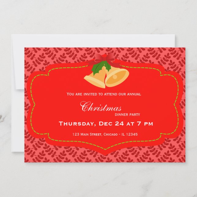 Christmas dinner invitation (Front)