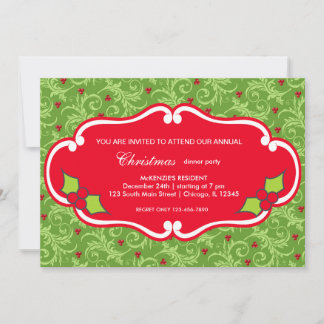 Christmas dinner invitation