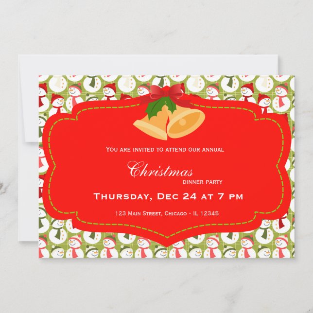 Christmas dinner invitation (Front)