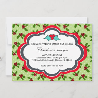 Christmas dinner invitation