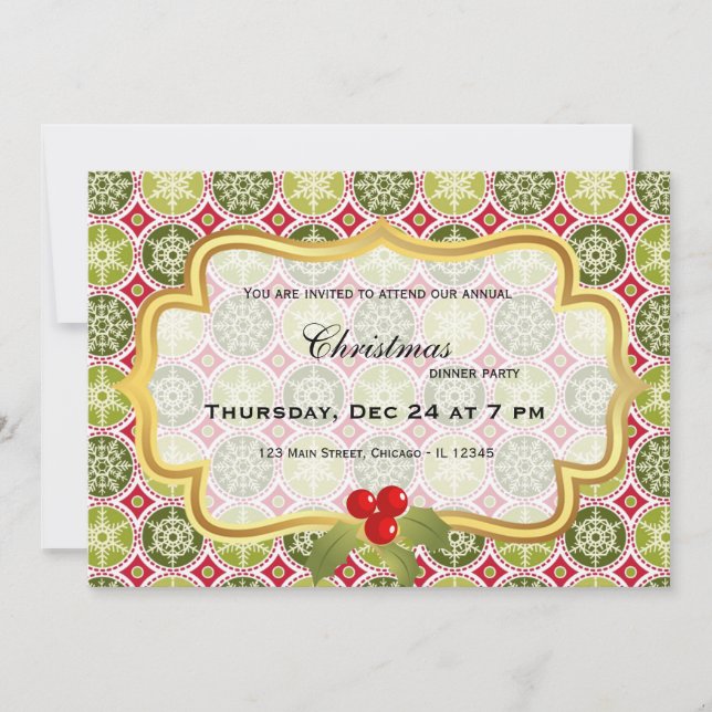 Christmas dinner invitation (Front)