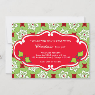 Christmas dinner invitation