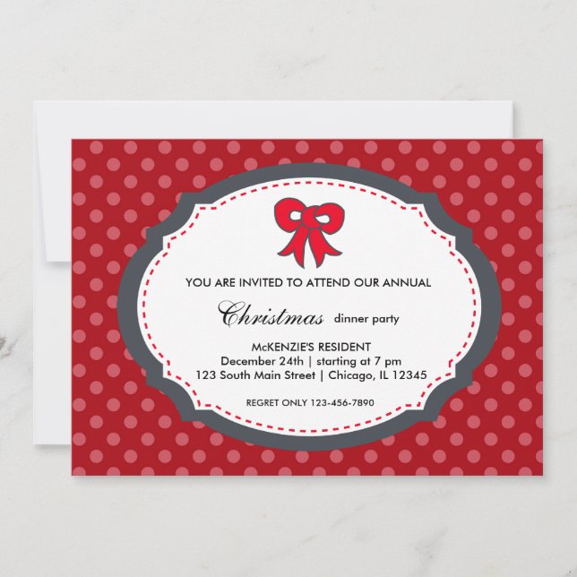 Christmas dinner invitation (Front)