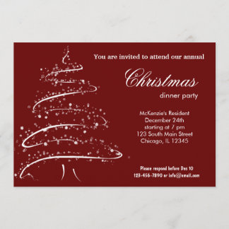 Christmas dinner invitation