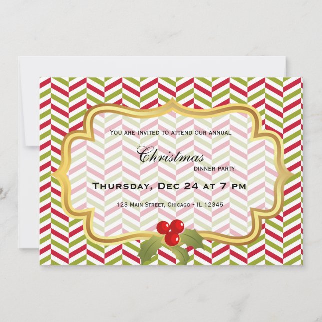 Christmas dinner invitation (Front)