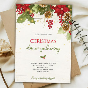 Christmas dinner invitation card