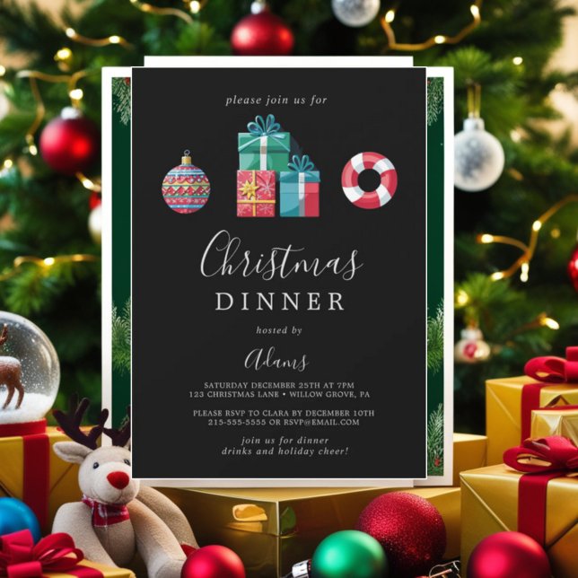 Christmas Dinner Invitation Card - December 25th (Creator Uploaded)