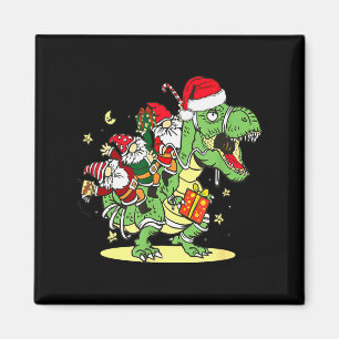 Christmas, Dino, Ugly Xmas, Trex Dinosaur, Gnome Magnet