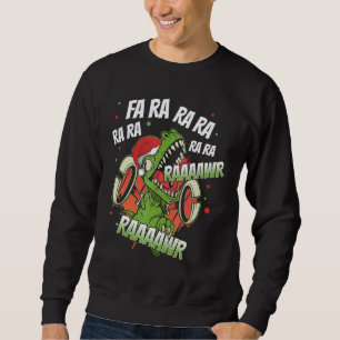 Christmas Dinosaur Fa Ra Ra Ra Rawr Rex  Xmas Boys Sweatshirt