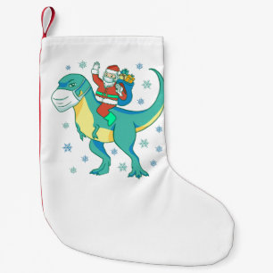 christmas dinosaur face mask santa small christmas stocking