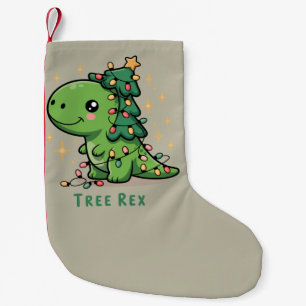 Christmas Dinosaur Light Party Funny Tree Rex  Small Christmas Stocking