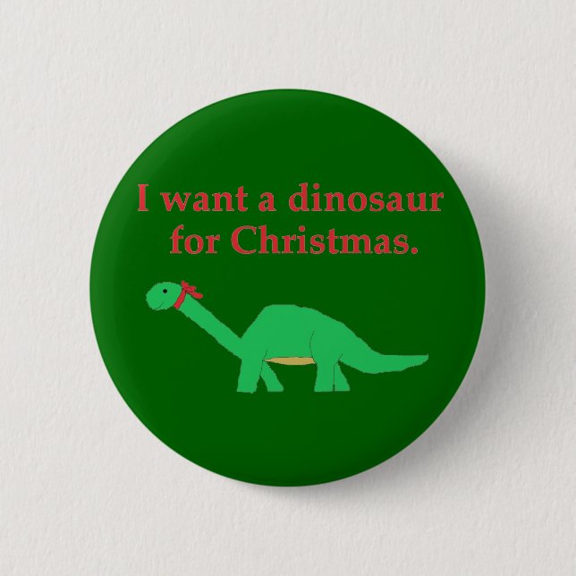 Christmas Dinosaur pin (Front)