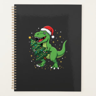 Christmas Dinosaur Santa T Rex Planner