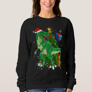 Christmas Dinosaur T Rex Pyjamas Men Boys Kids Xma Sweatshirt