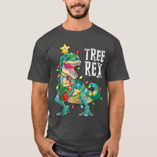 Christmas Dinosaur Tree Re Pyjamas Men Boys Xmas L T-Shirt