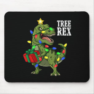 Christmas Dinosaur Tree Rex Boys Girls Kids Xmas G Mouse Pad