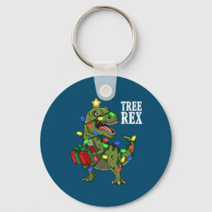 Christmas Dinosaur Tree Rex Boys Girls Kids Xmas Key Ring