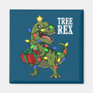 Christmas Dinosaur Tree Rex Boys Girls Kids Xmas Magnet