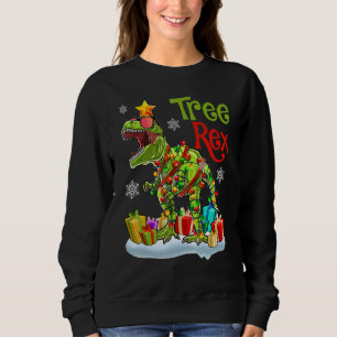 Christmas Dinosaur Tree Rex Pajamas  Christmas Cos Sweatshirt