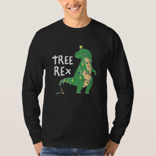 Christmas Dinosaur Tree Rex Pyjamas Men Boys Kids  T-Shirt