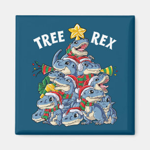 Christmas Dinosaur Tree Rex Pyjamas Men Boys Xmas Magnet