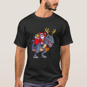 Christmas Dinosaur Tree Rex Pyjamas Men Boys Xmas T-Shirt