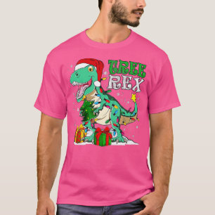 Christmas Dinosaur Tree Rex Pyjamas Men Boys Xmas  T-Shirt