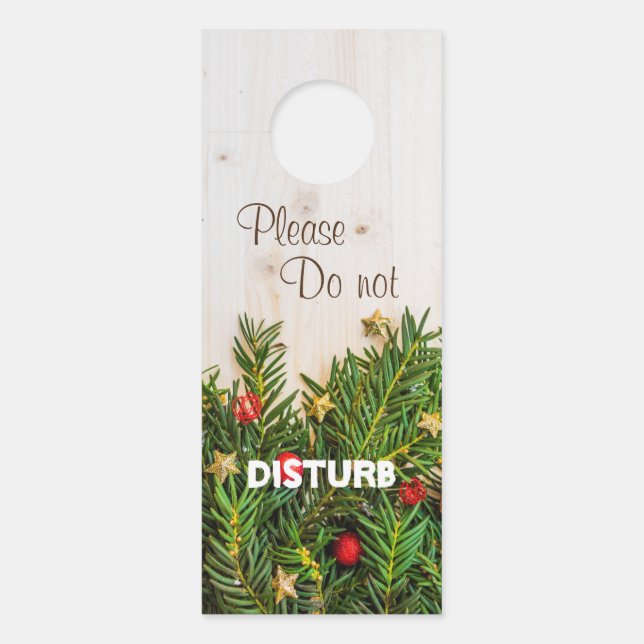 christmas do not disturb door hanger (Front)