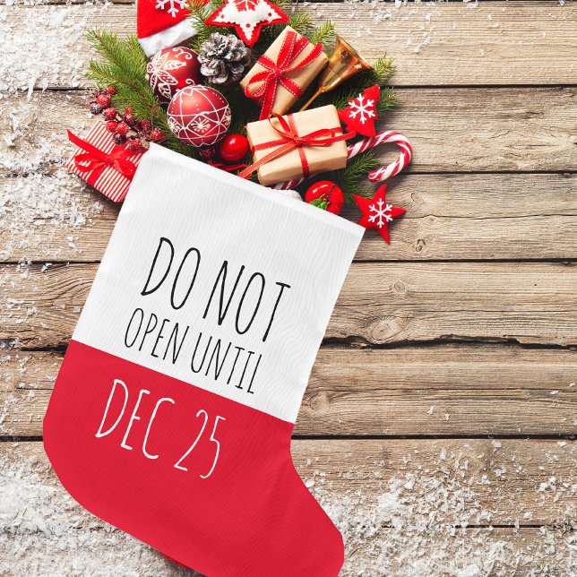 Christmas Do Not Open | Holiday   Large Christmas Stocking (Creator Uploaded)