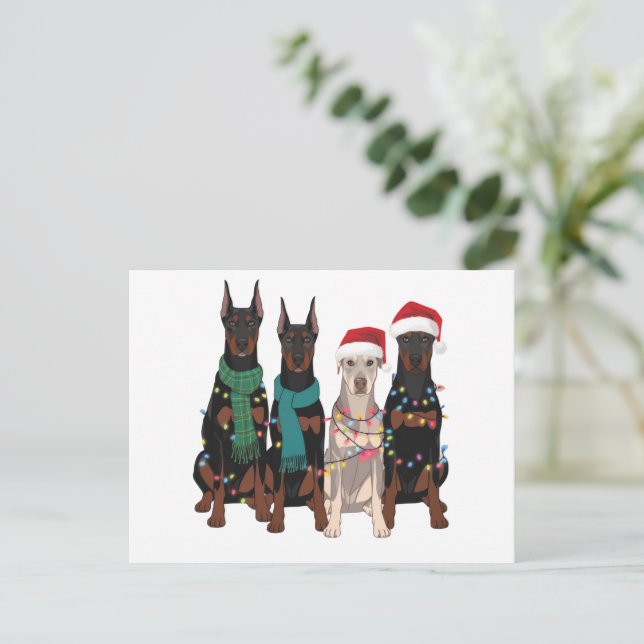 Christmas Doberman Lover Dog Mum Holiday  (Standing Front)