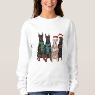 Christmas Doberman Lover Dog Mum Holiday Sweatshirt