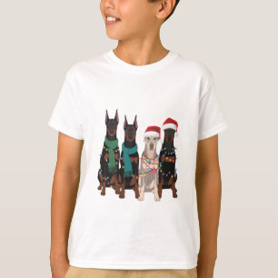 Christmas Doberman Lover Dog Mum Holiday T-Shirt