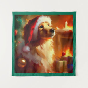 Christmas Dog 1 Tapestry