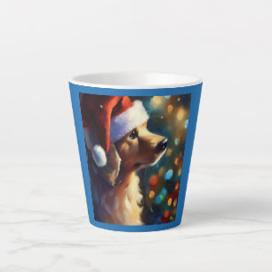 Christmas Dog 3 Latte Mug