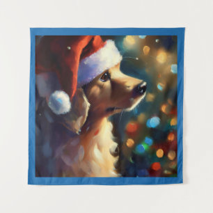 Christmas Dog 3 Tapestry