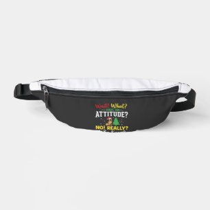 Christmas Dog Attitude Humour Bum Bags