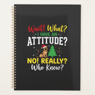 Christmas Dog Attitude Humour Planner